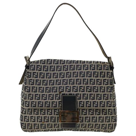 fendi baguette navy blue